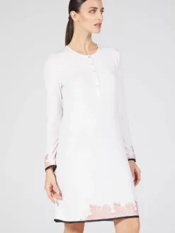 Modal Langarm Nachtkleid ANGEL No. 2 zart-rosé von Verdiani