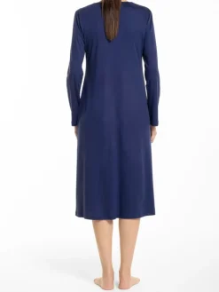 Modal langarm Nachtkleid GRETA blau von Verdiani