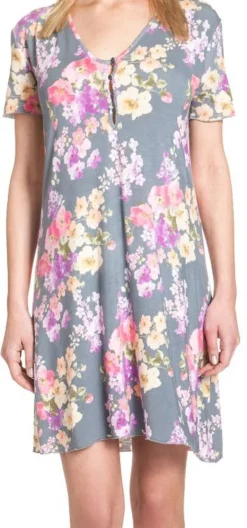 Modal Nachthemd AMANPURI mit Blumen von Gattina