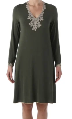 Modal Nachthemd CHARLOTTE in olivgrün von Imec