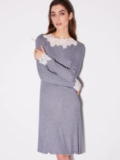 Modal Nachthemd DENIM in jeansblau von Chiara Fiorini