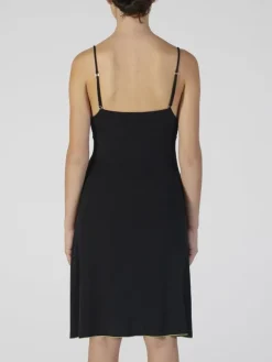 Modal Nachthemd kurz schwarz-kiwigrün von Verdiani