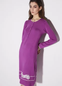 Modal Nachthemd mit Knopfleiste von Chiara Fiorini