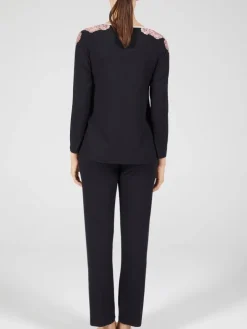 Modal Schlafanzug schwarz-rosa von Verdiani