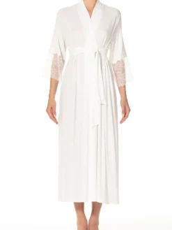 Morgenmantel BEATRICE sahneweiß aus Modal von Imec