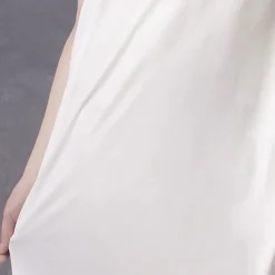 Morgenmantel kurz aus 100% Wirkseide PURE beige oder weiss von Gattina