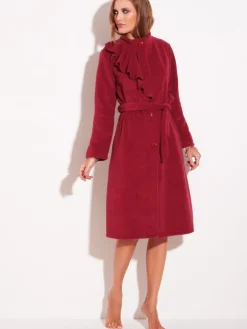 Morgenmantel KUSCHEL FLEECE mit Viscose kurz von Chiara Fiorini