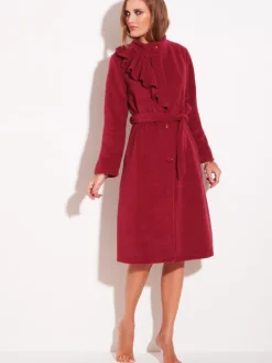 Morgenmantel KUSCHEL FLEECE mit Viscose kurz von Chiara Fiorini