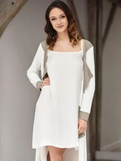 Nachthemd vegan SVENJA uni aus Cupro von Gattina