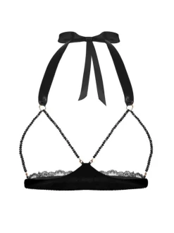 Offener Triangel-BH GEISHA SG mit Schmuck-Kristallen von Cadolle