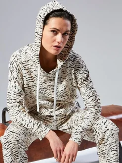 Pullover ECRU mit Tiger-Print von Fürstenberg