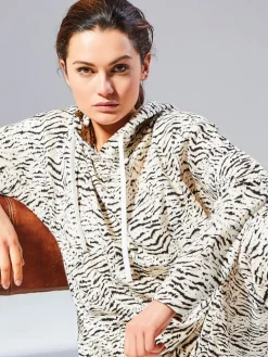 Pullover ECRU mit Tiger-Print von Fürstenberg