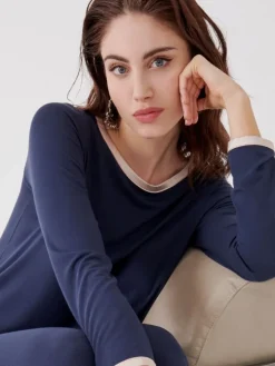 Pyjama GIADA dunkelblau aus Modal von Imec