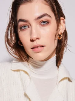 Rollkragenshirt VISCOSE MIX  von Chiara Fiorini mit Kaschmir