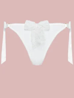 Satin Culotte GEISHA uni mit Schleifen von Cadolle