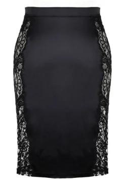 Satin Lingerie Rock MARLENE mit Spitze von Prelude Milano
