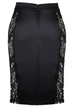 Satin Lingerie Rock MARLENE mit Spitze von Prelude Milano