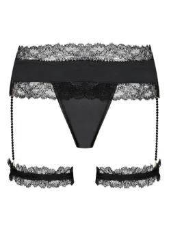 Satin String GEISHA PJ mit Strumpfbändern von Cadolle