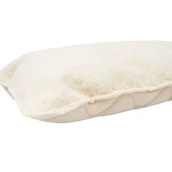 Schafwolle LAMMFLOR KOPFKISSEN oder Nackenrolle von natur-f.a.n.