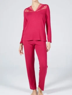Schlafanzug LAMPONE No. 1 himbeer-rot von Verdiani