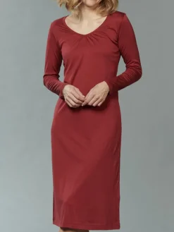 Seide & Bio-Baumwolle LANGARM NACHTHEMD von Kokon Zwo