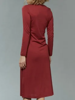 Seide & Bio-Baumwolle LANGARM NACHTHEMD von Kokon Zwo