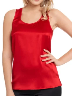Seide Camisole Top SEDUZIONE DI SETA einfarbig Gattina