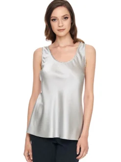 Seide Camisole Top SEDUZIONE DI SETA einfarbig Gattina