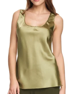 Seide Camisole Top SEDUZIONE DI SETA einfarbig Gattina