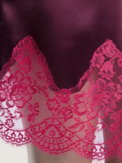 Seide Kimono SOIE D´AMOUR mit Spitze Aubade