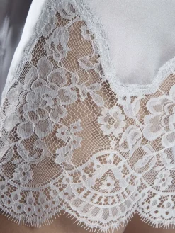 Seide Kimono SOIE D´AMOUR mit Spitze Aubade