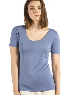 Seide mit Bio-Baumwolle kbA T-Shirt viele Farben Kokon Zwo