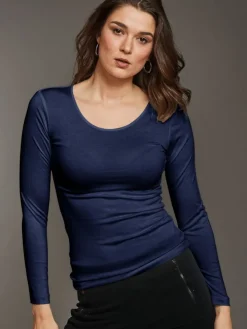 Seide mit Bio-Baumwolle kbA LANGARM SHIRT Basic von Kokon Zwo