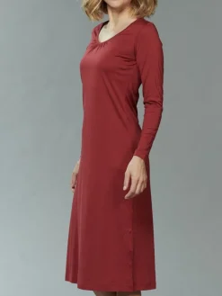 Seide mit Bio-Baumwolle LANGARM NACHTHEMD von Kokon Zwo