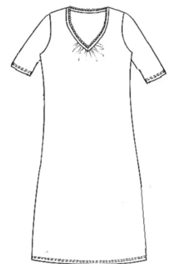 Seide mit Bio-Baumwolle NACHTHEMD von Kokon Zwo