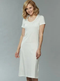 Seide mit Bio-Baumwolle NACHTHEMD Kurzarm von Kokon Zwo