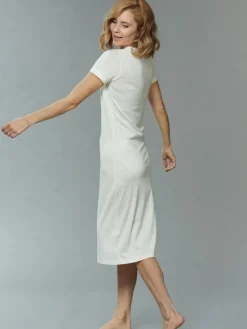 Seide mit Bio-Baumwolle NACHTHEMD uni von Kokon Zwo