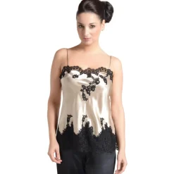 Seide mit Spitze Longtop JARDIN von Marjolaine