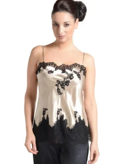 Seide mit Spitze Longtop JARDIN von Marjolaine