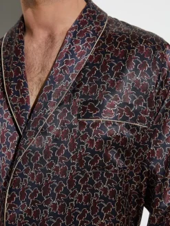 Seide Morgenmantel Herren SILK NIGHTWEAR 6000 knielang von Zimmerli