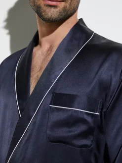 Seide Morgenmantel Herren SILK NIGHTWEAR 6000 knielang von Zimmerli