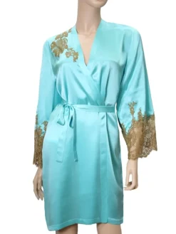 Seide Morgenmantel JARDIN exklusiv von Marjolaine