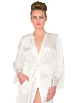 Seide Morgenmantel JARDIN exklusiv von Marjolaine