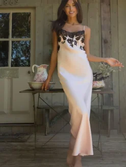 Seide Nachthemd lang MARJOLIE No. 4 von Marjolaine