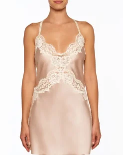 Seide Negligé ADRIANA kurz von Millesia