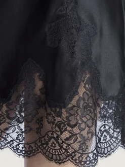 Seide Negligé TOI MON AMOUR Uni Farben von Aubade