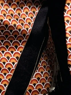 Seide Neglige CHRISTMAS CAPSULE schwarz-gold von Chiara Fiorini