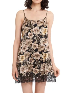 Seide Neglige JOANNA mit Spitze von GATTINA