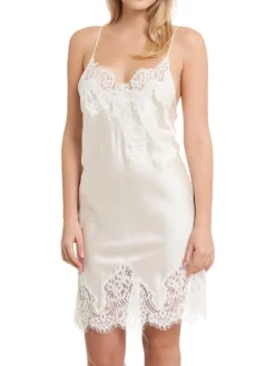 Seide Neglige MAILIN Satin mit Spitze von GATTINA