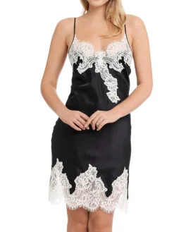 Seide Neglige MAILIN Satin mit Spitze von GATTINA